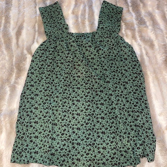 Boho floral tank top with shirred straps - Picture 2 of 6